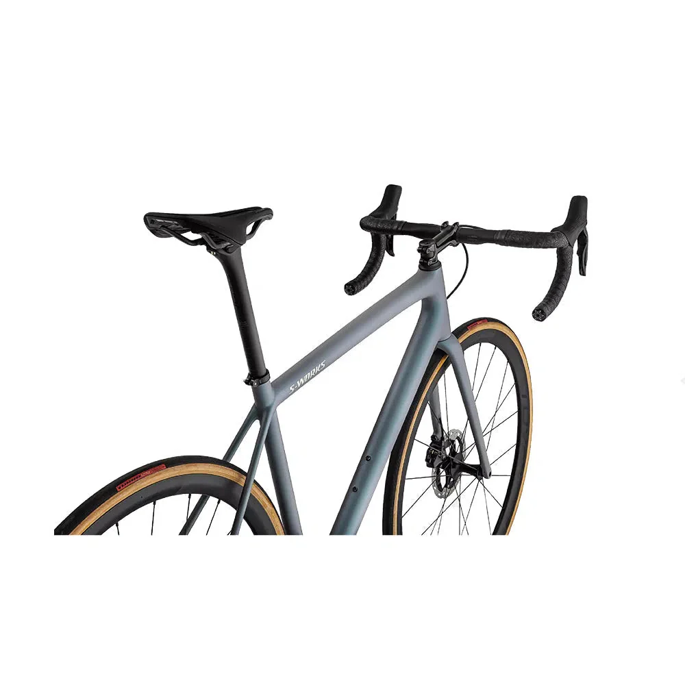 SPECIALIZED SWORKS AETHOS SW 2022 Complete Road Bike Shimano Dura Ace 9200 - Cool Grey/Chameleon Eyris Tint/Brushed Chrome - Image 5