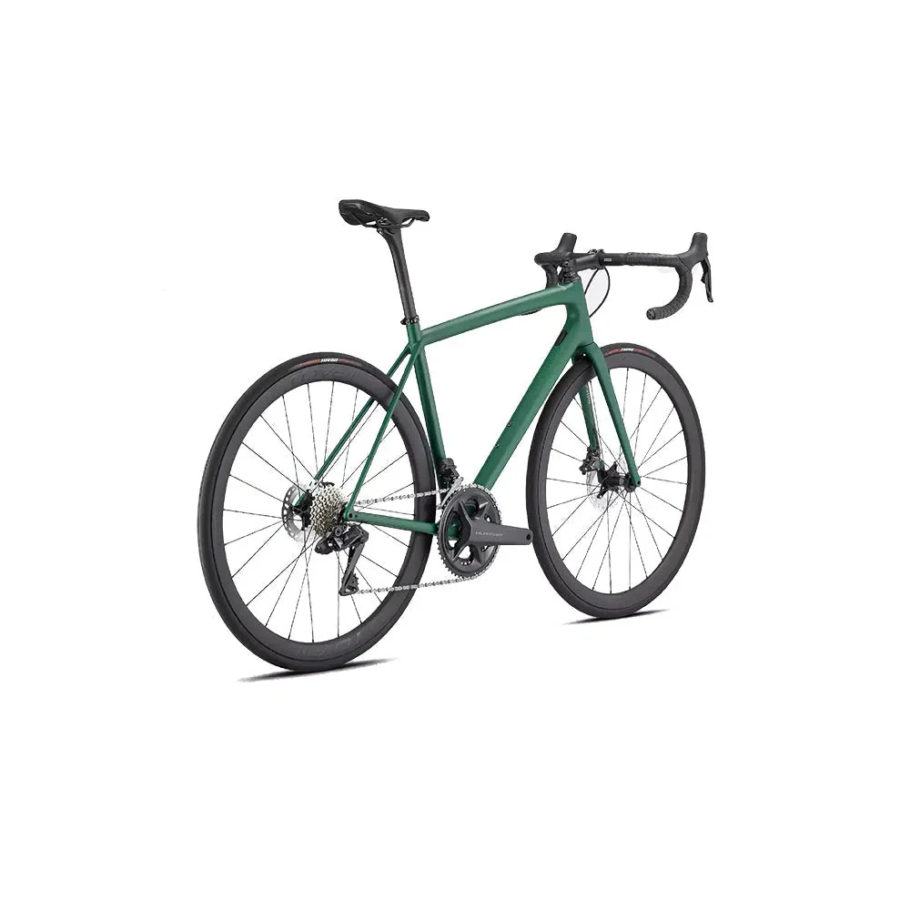 SPECIALIZED AETHOS Expert 2022 Ultegra Di2 Disc Complete Road Bike - Pine Green / White - Image 3