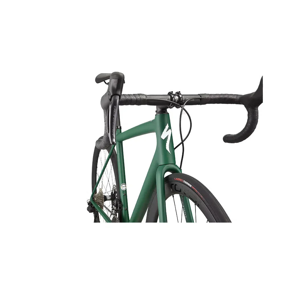 SPECIALIZED AETHOS Expert 2022 Ultegra Di2 Disc Complete Road Bike - Pine Green / White - Image 4