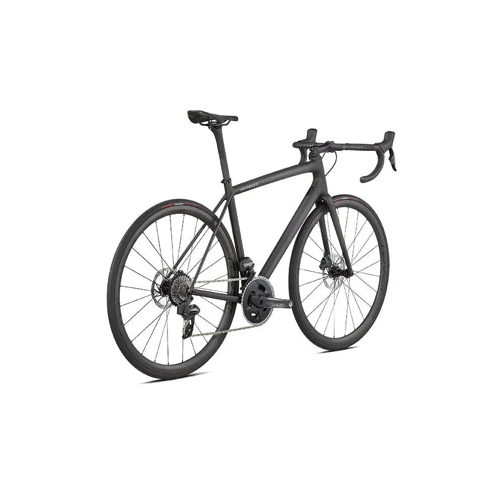 SPECIALIZED AETHOS PRO 2022 Sram Force AXS Disc Complete Road Bike - Carbon / Flake Silver / Gloss Black Fork Fade - Image 3