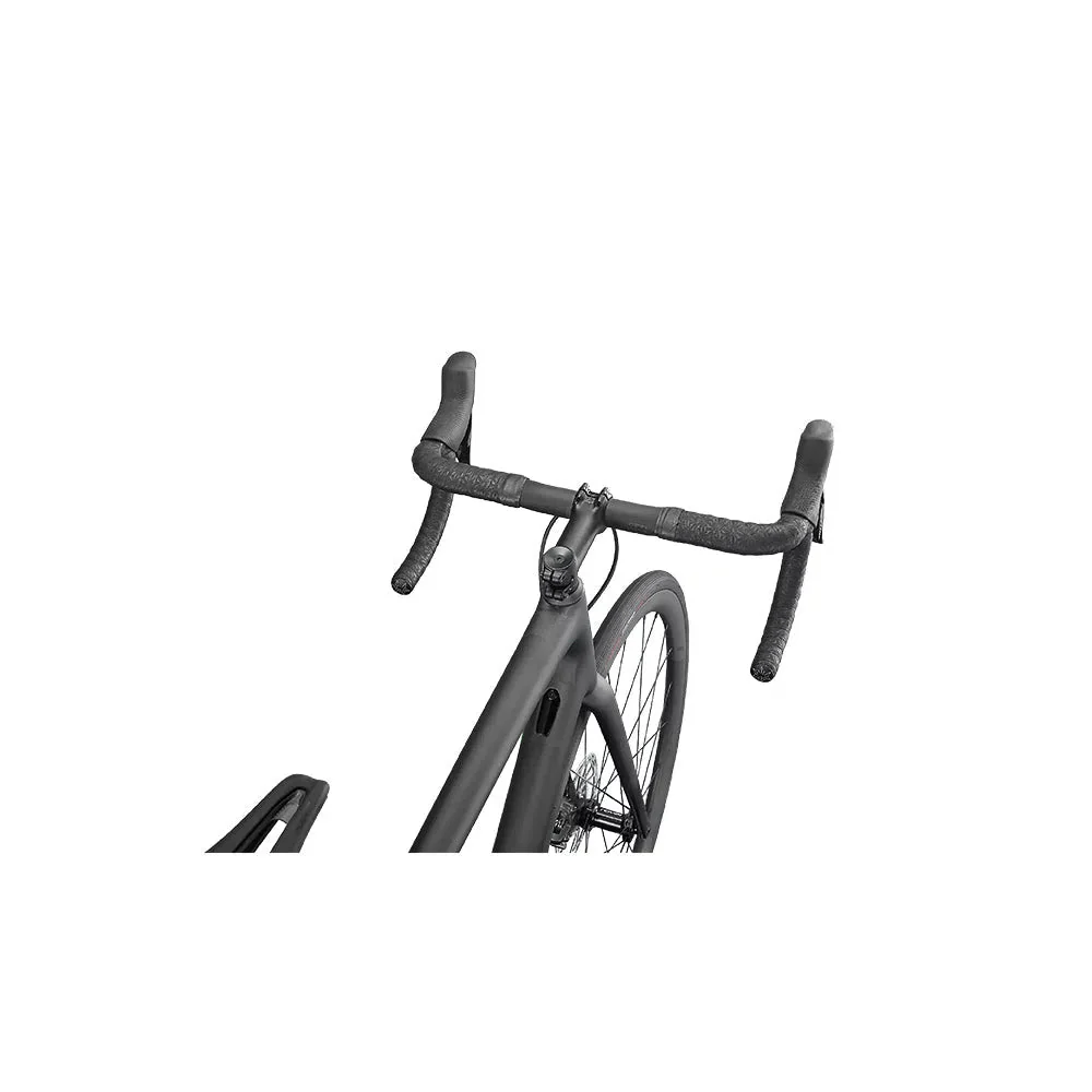 SPECIALIZED AETHOS PRO 2022 Sram Force AXS Disc Complete Road Bike - Carbon / Flake Silver / Gloss Black Fork Fade - Image 6