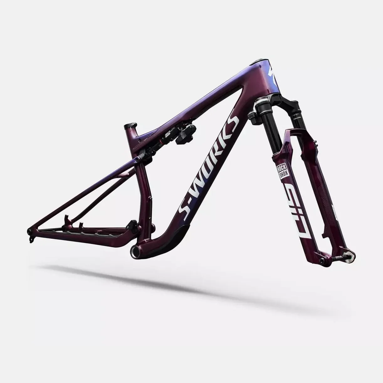 SPECIALIZED S-Works Epic 9 MTB Frameset - Gloss Bordeaux Metallic / Blue Pearl Edge Fade / Metallic White Silver - Image 2