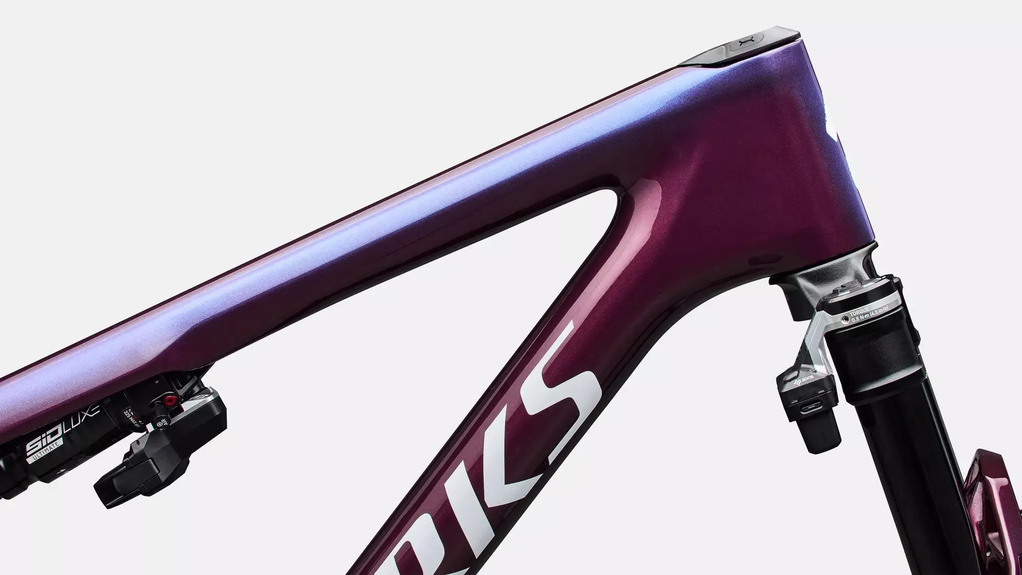 SPECIALIZED S-Works Epic 9 MTB Frameset - Gloss Bordeaux Metallic / Blue Pearl Edge Fade / Metallic White Silver - Image 4