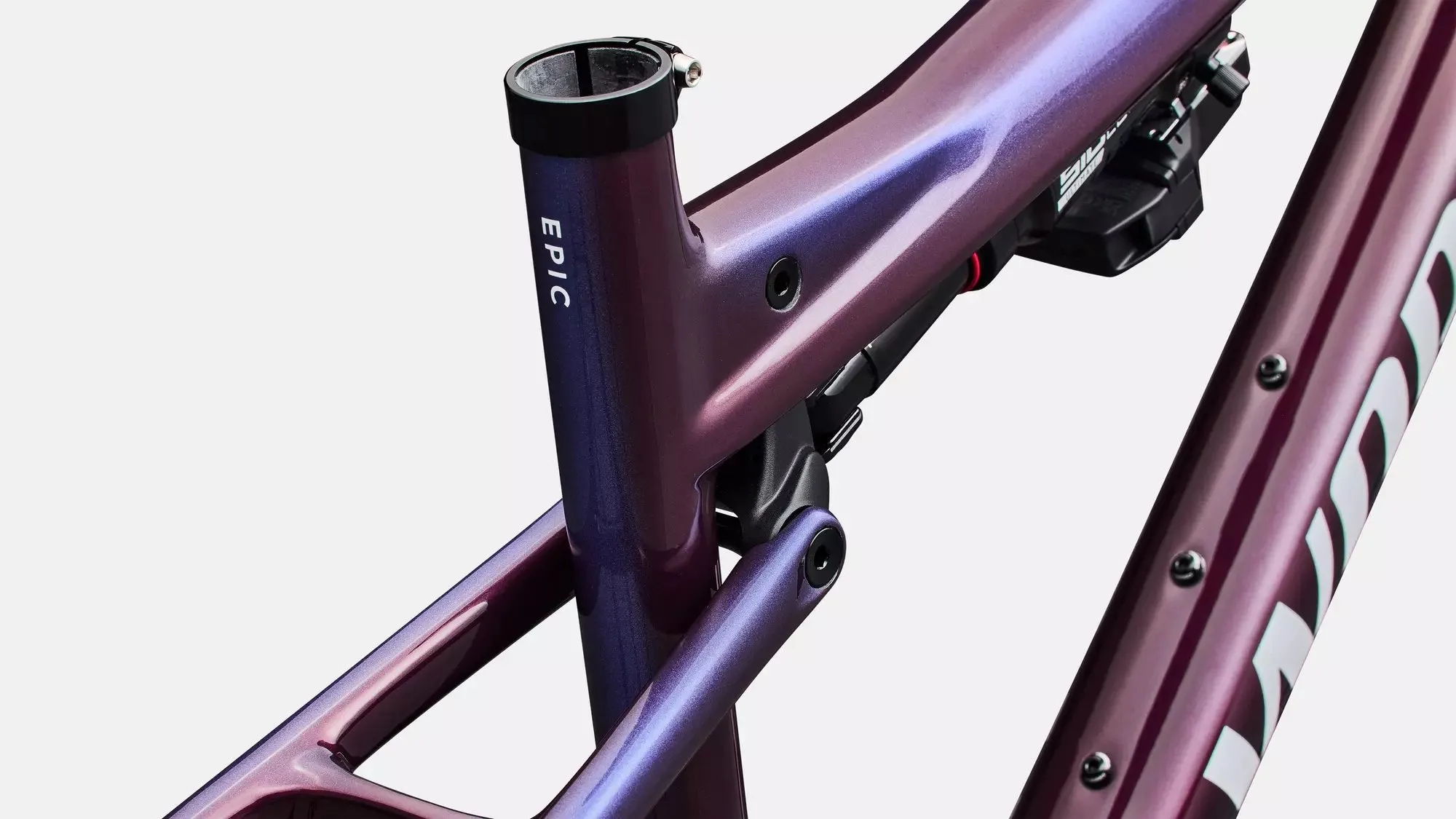 SPECIALIZED S-Works Epic 9 MTB Frameset - Gloss Bordeaux Metallic / Blue Pearl Edge Fade / Metallic White Silver - Image 5