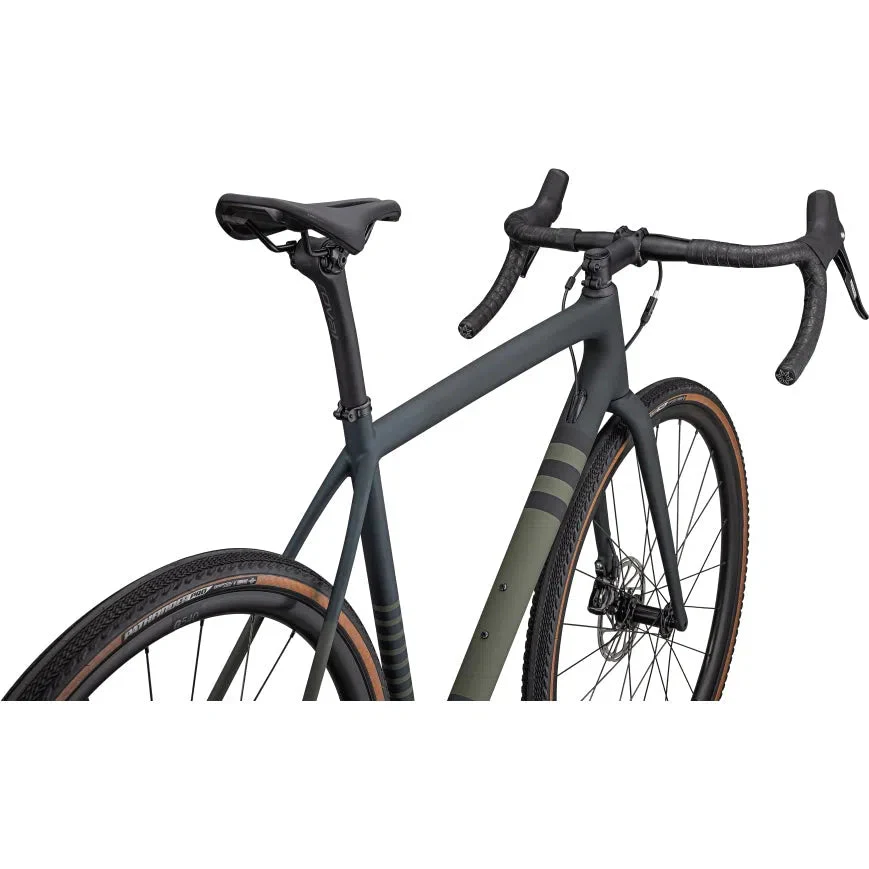 SPECIALIZED CRUX Comp Complete Bike Gravel Sram Rival - SATIN FOREST GREEN/METALLIC DEEP LAKE - Image 3