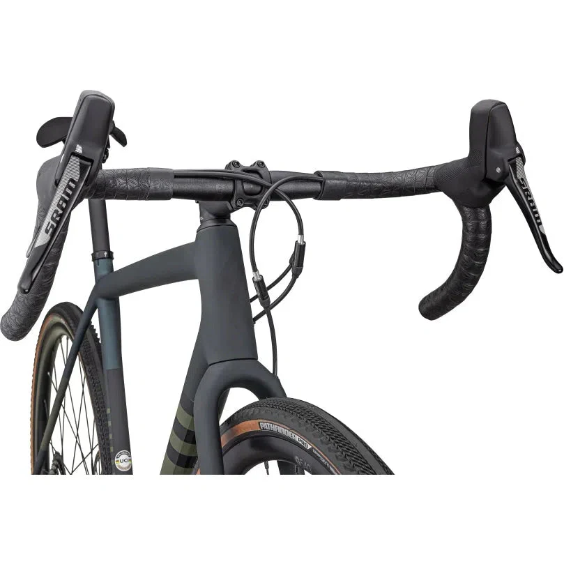 SPECIALIZED CRUX Comp Complete Bike Gravel Sram Rival - SATIN FOREST GREEN/METALLIC DEEP LAKE - Image 4