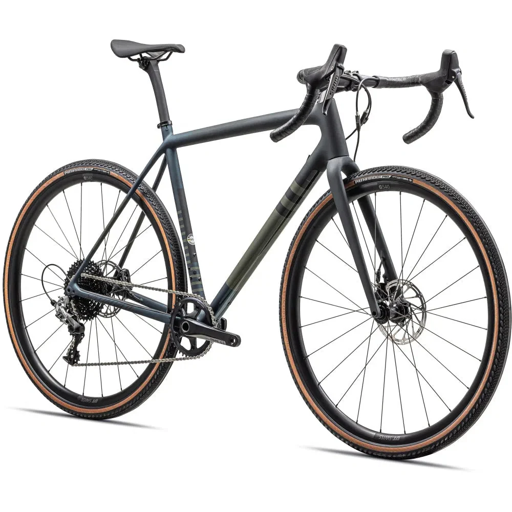 SPECIALIZED CRUX Comp Complete Bike Gravel Sram Rival - SATIN FOREST GREEN/METALLIC DEEP LAKE - Image 5