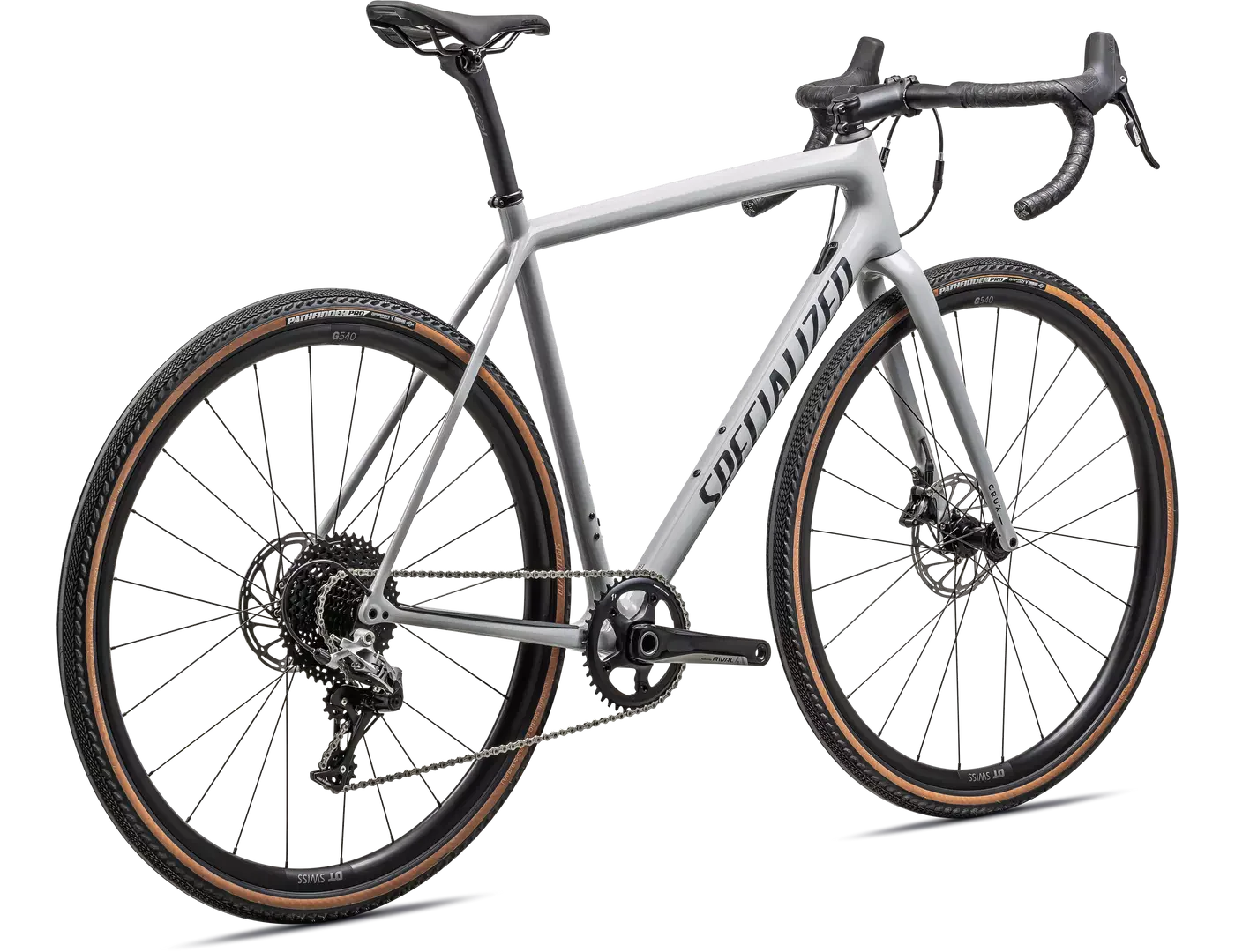 SPECIALIZED CRUX Comp Complete Bike Gravel Sram Rival - GLOSS DOVE GREY/METALLIC NAVY - Image 5