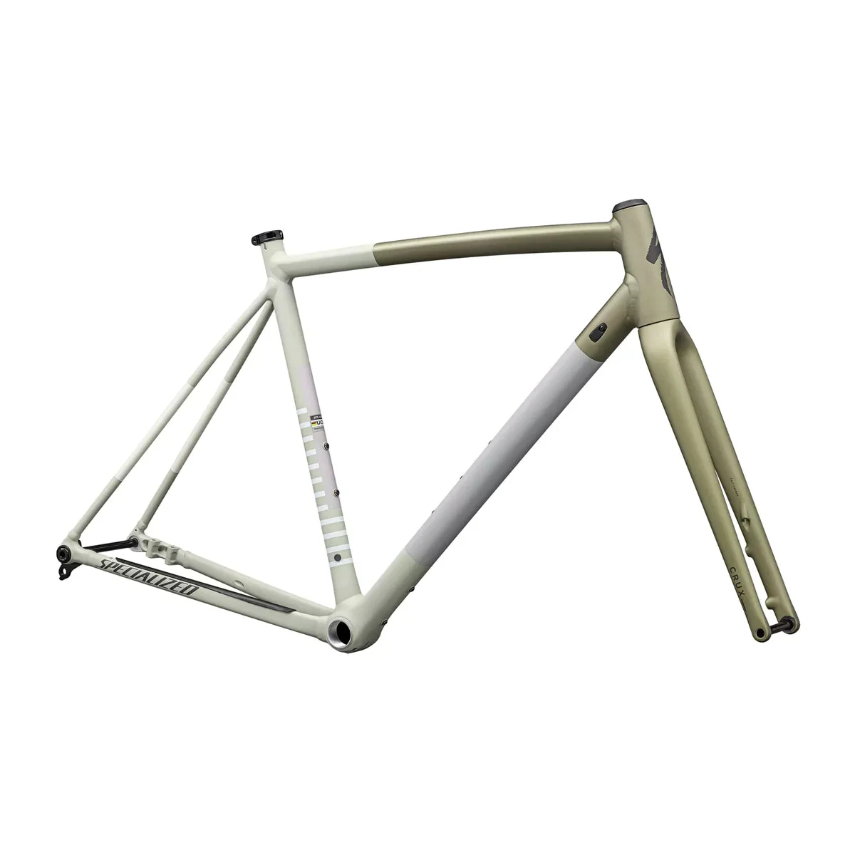 SPECIALIZED CRUX DSW 2025 Gravel Frameset - Satin Metallic Spruce / Birch / Smoke - Image 2