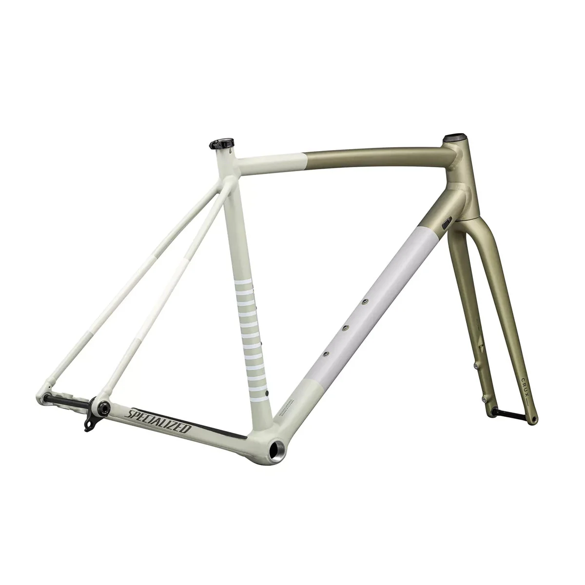 SPECIALIZED CRUX DSW 2025 Gravel Frameset - Satin Metallic Spruce / Birch / Smoke - Image 3