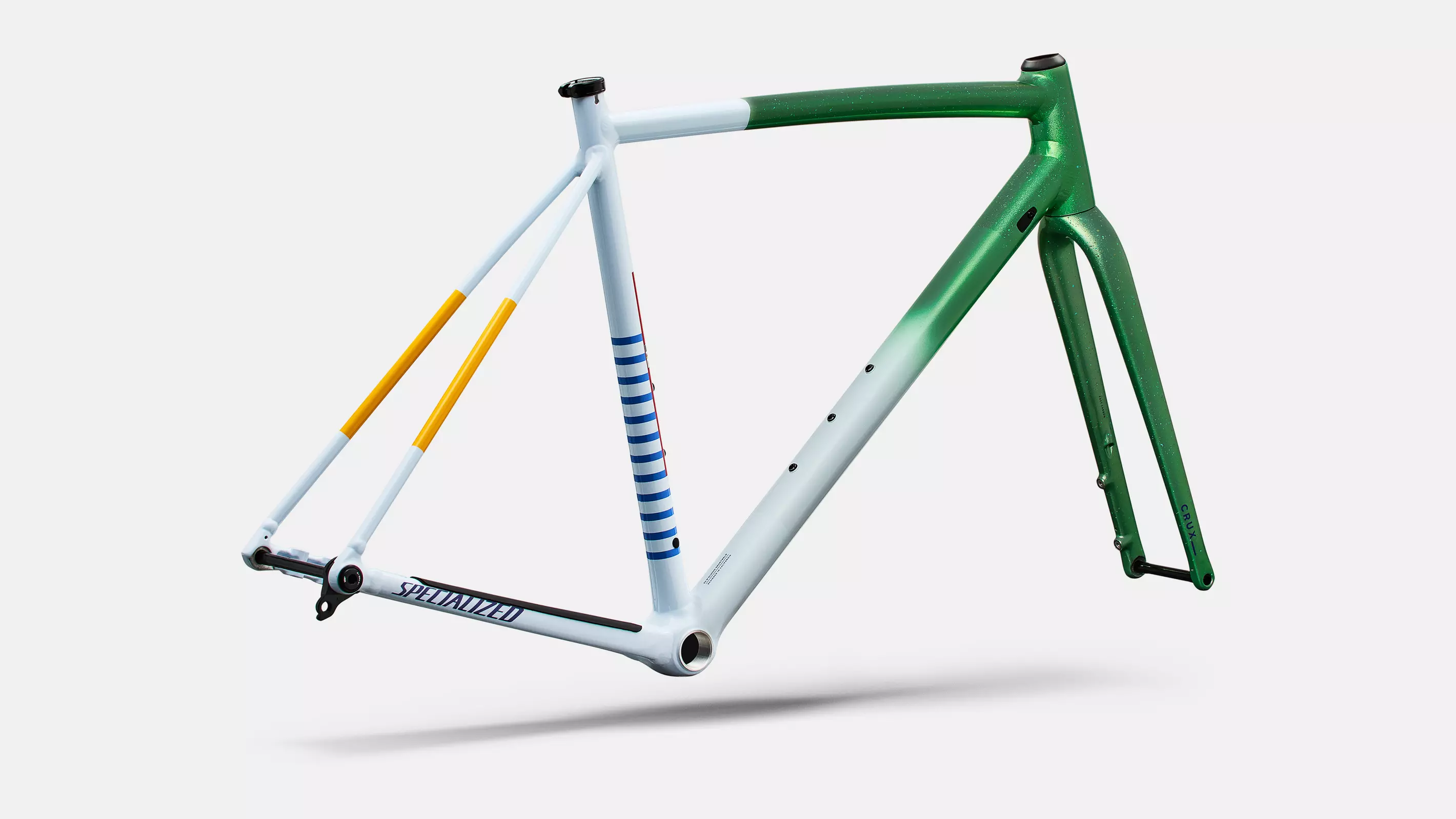 SPECIALIZED Crux DSW Gravel Frameset - Oasis Tint Flake Silver Morning Mist/purple Haze - Image 3