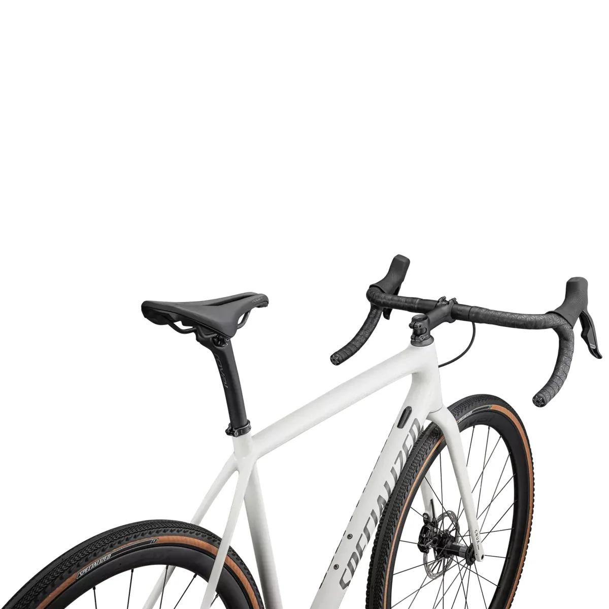 SPECIALIZED Crux Expert 2025 Gravel Bike Sram Rival XPLR - Dune White / Smoked Liquid Metal - Image 5