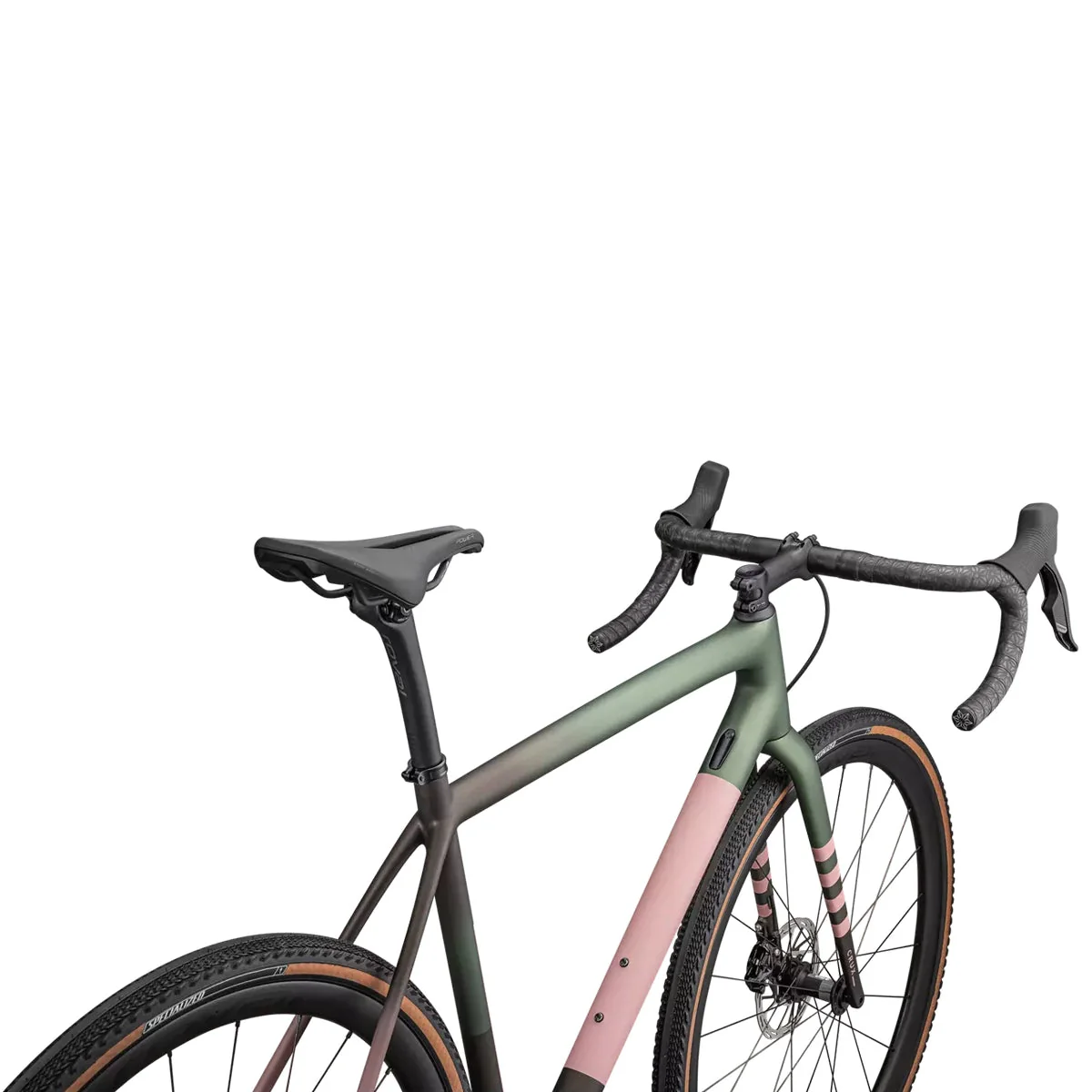 SPECIALIZED Crux Expert 2025 Gravel Bike Sram Rival XPLR - Satin Cypress Metallic / Doppio / Dusky Pink / Champagne - Image 5
