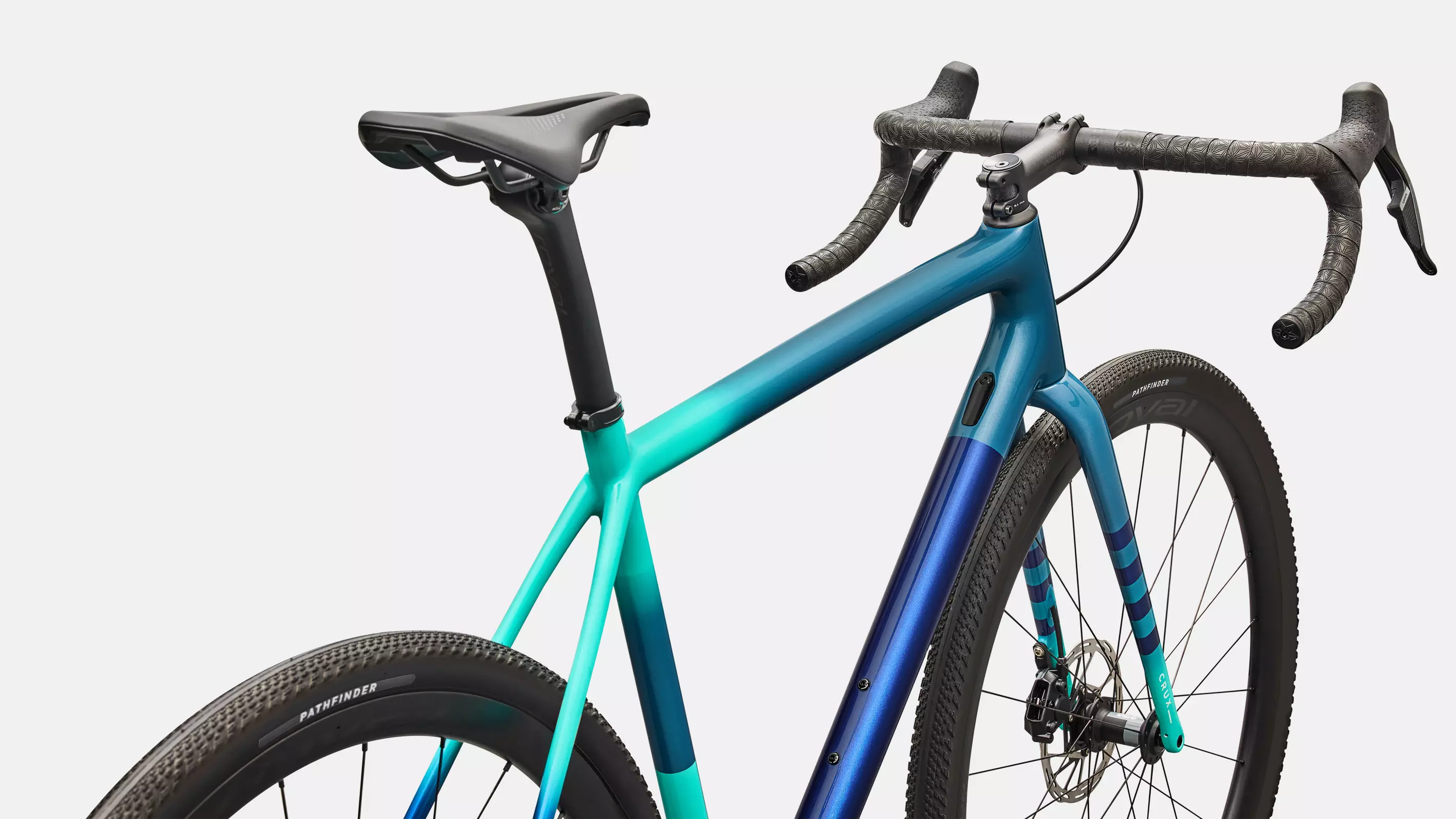 SPECIALIZED Crux Expert 2026 Gravel Bike Sram Rival AXS E1 XPLR - Grey Blue/lagoon Blue/dune White/majesty Blue - Image 3