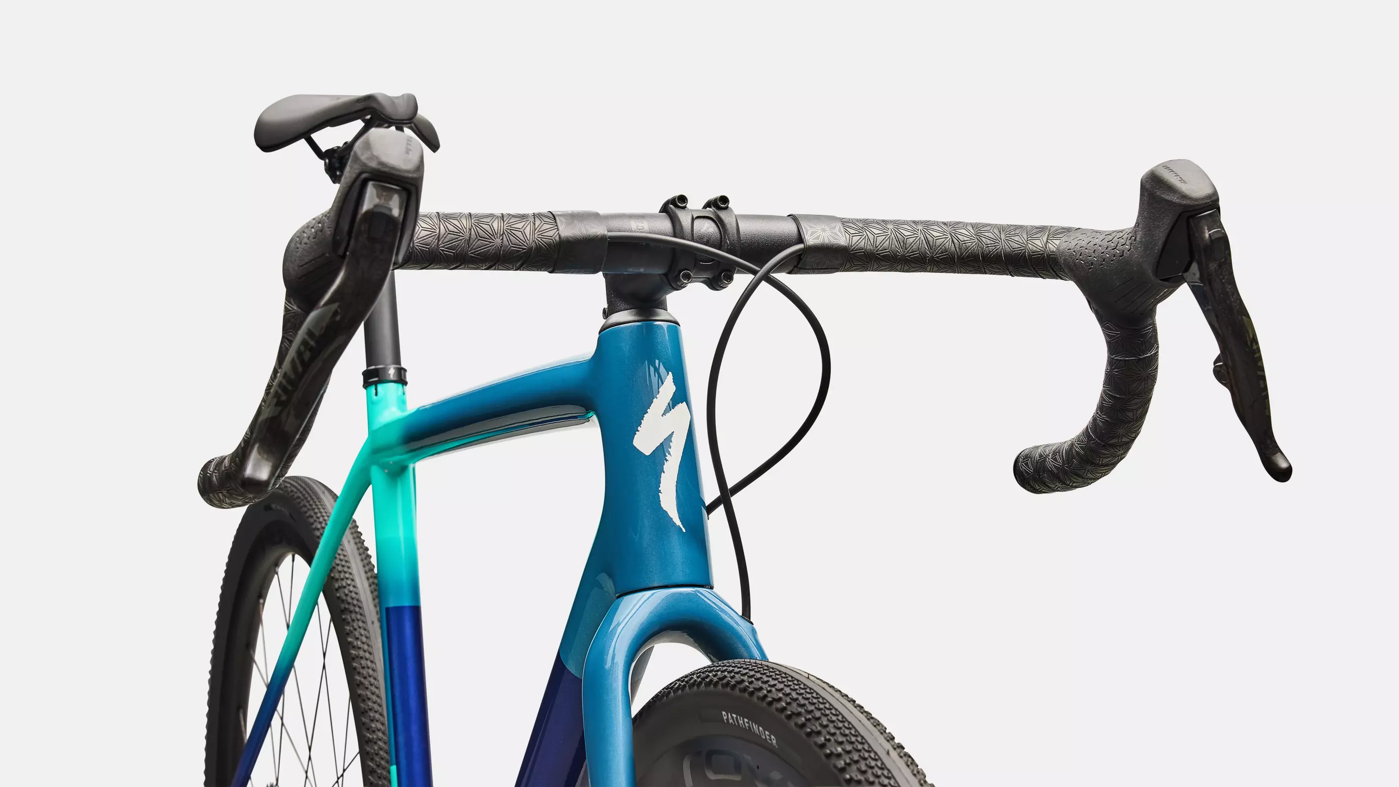 SPECIALIZED Crux Expert 2026 Gravel Bike Sram Rival AXS E1 XPLR - Grey Blue/lagoon Blue/dune White/majesty Blue - Image 4