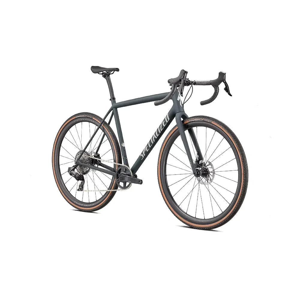 SPECIALIZED CRUX Expert Complete Bike Gravel - Satin Forest/Light Silver - Image 2