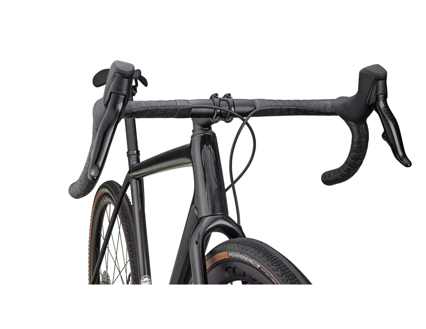 SPECIALIZED CRUX Expert Sram Rival AXS Complete Bike Gravel - GLOSS CARBON/TARMAC BLACK - Image 4
