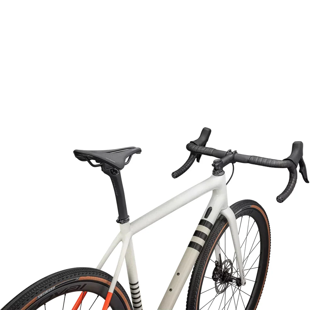 SPECIALIZED Crux Pro 700 Force XPLR eTap AXS 2024 Complete Gravel Bike - GLOSS DUNE WHITE BIRCH CACTUS BLOOM SPECKLE - Image 4