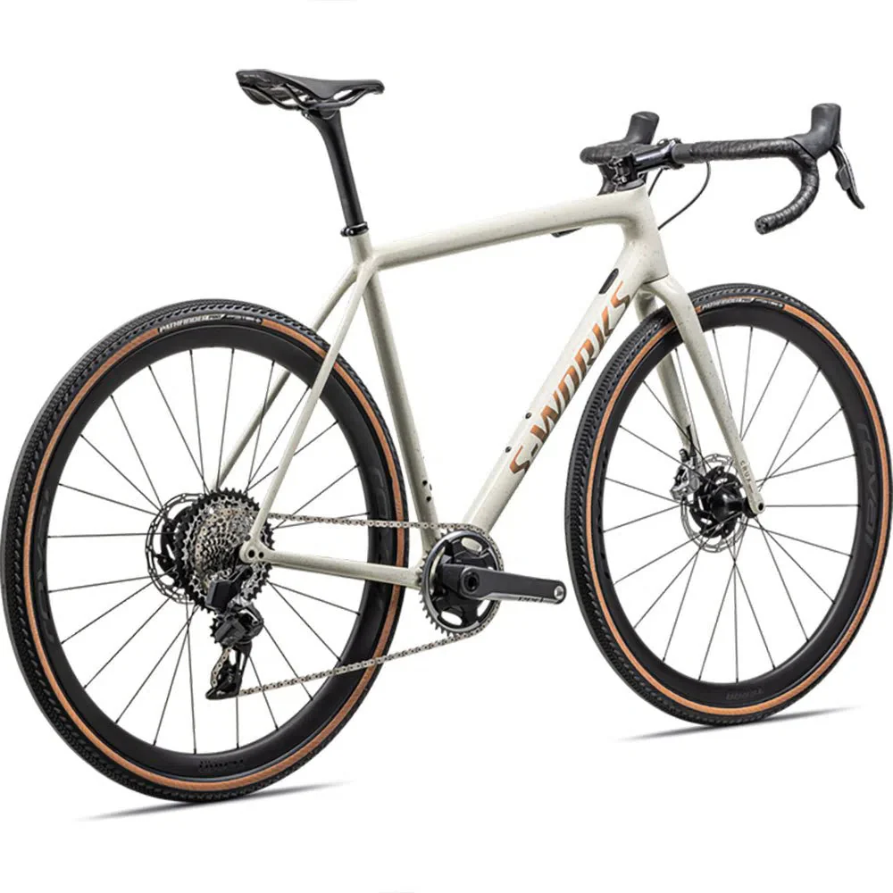 SPECIALIZED Crux SWorks Sram Red AXS Complete Gravel Bike - Gloss Birch Rred Gold Pearl Speckle/Red Gold - Image 2