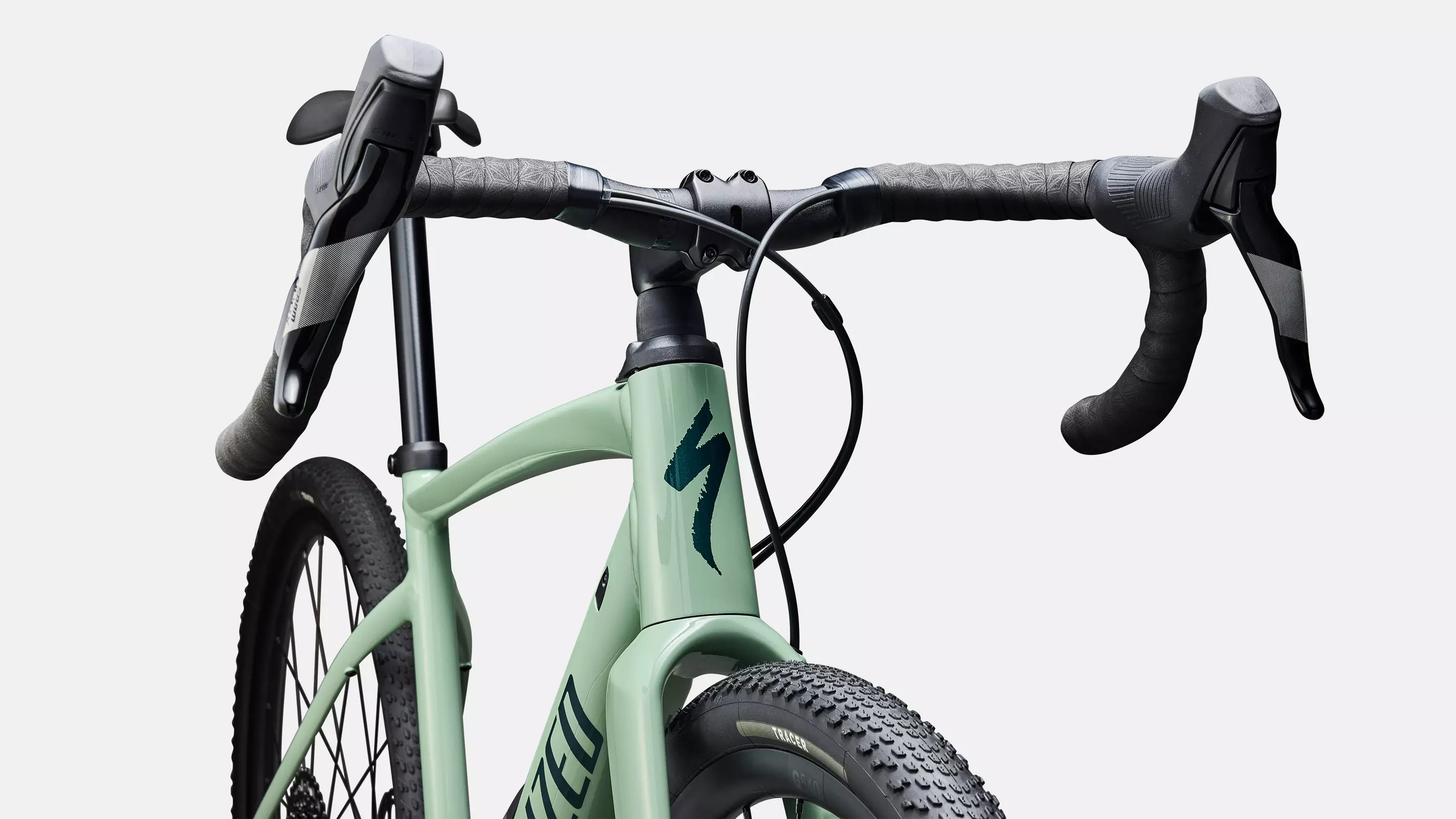 SPECIALIZED Diverge 4 Comp Alloy Complete Gravel Bike SRAM Apex - Gloss Pistachio / Emerald Metallic - Image 5