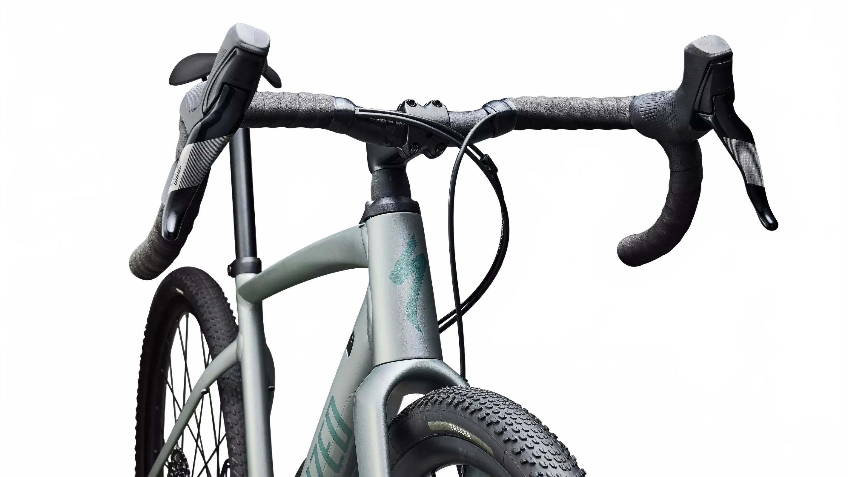 SPECIALIZED Diverge 4 Comp Alloy Complete Gravel Bike SRAM Apex - Satin Shadow Silver / Fjord Metallic - Image 4