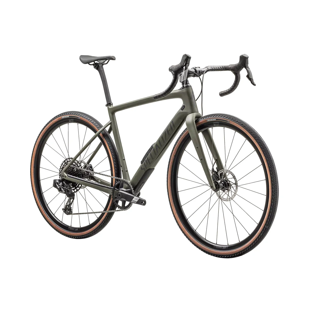 SPECIALIZED Diverge Comp Carbon Complete Gravel Bike - SATIN OAK GREEN/SMOKE - Image 2