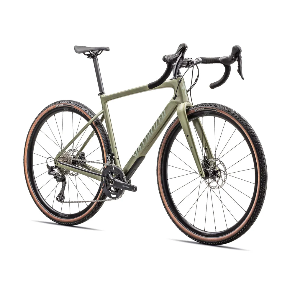 SPECIALIZED Diverge Sport Carbon Complete Gravel Bike - GLOSS METALLIC SPRUCE/SPRUCE - Image 2