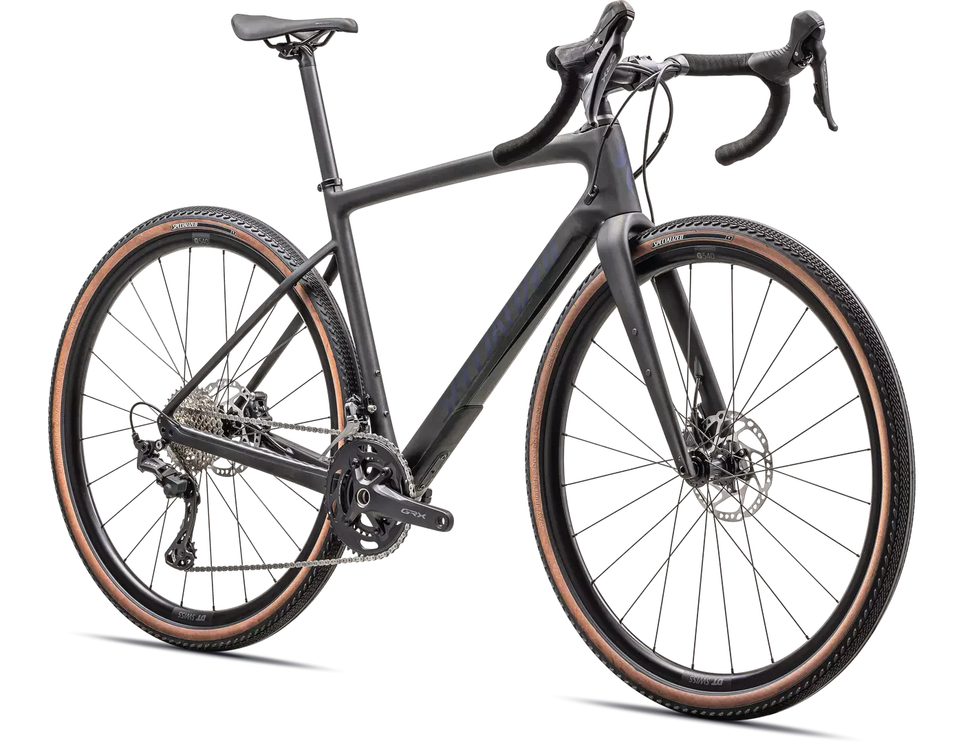 SPECIALIZED Diverge Sport Carbon Complete Gravel Bike - SATIN CARBON/BLUE ONYX - Image 2