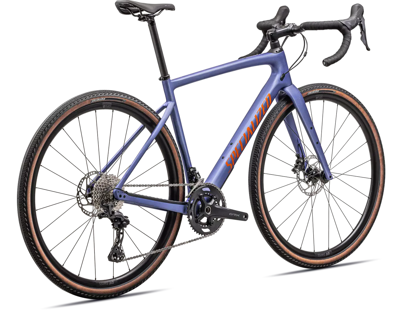 SPECIALIZED Diverge Sport Carbon Complete Gravel Bike - SATIN PURPLE INDIGO TINT/PURPLE INDIGO/AMBER GLOW - Image 3