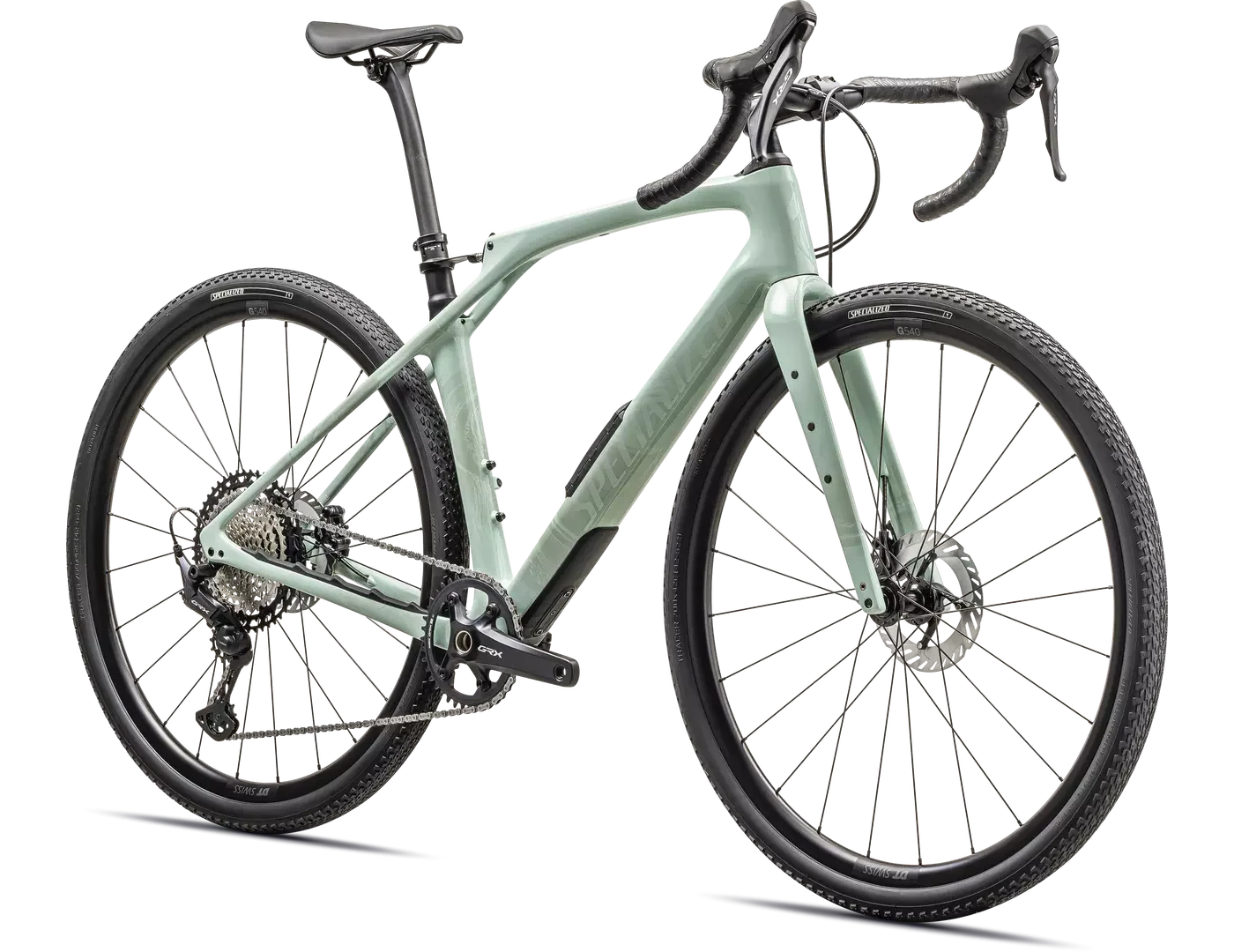 SPECIALIZED Diverge STR Comp Complete Gravel Bike Shimano GRX - GLOSS WHITE SAGE/PEARL - Image 2