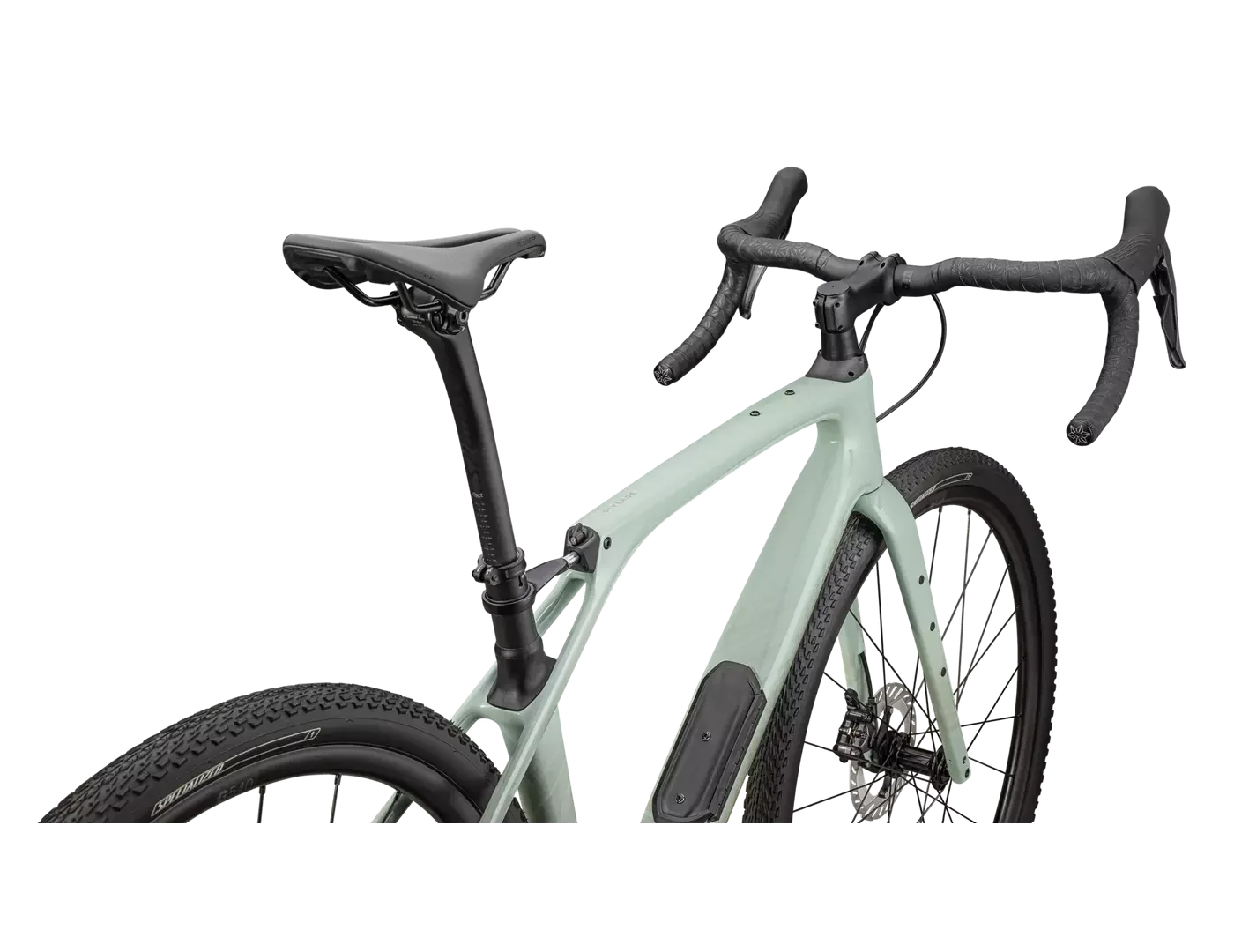 SPECIALIZED Diverge STR Comp Complete Gravel Bike Shimano GRX - GLOSS WHITE SAGE/PEARL - Image 3