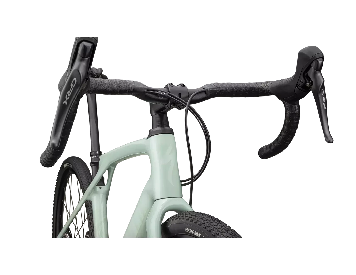 SPECIALIZED Diverge STR Comp Complete Gravel Bike Shimano GRX - GLOSS WHITE SAGE/PEARL - Image 4