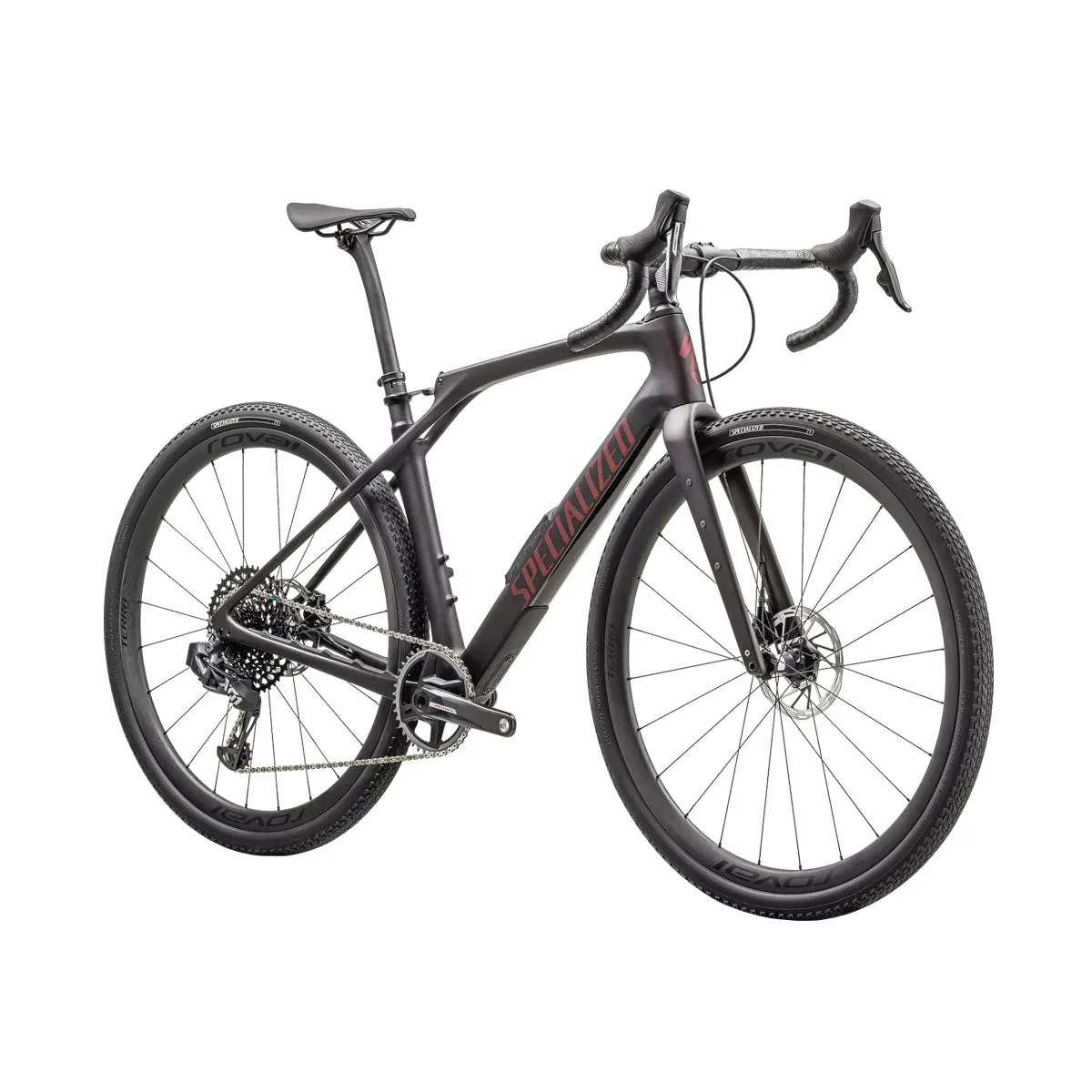 SPECIALIZED DIVERGE STR PRO Complete Bike Gravel Sram Force AXS Eagle X01 - RED TINT CARBON/RED SKY - Image 2