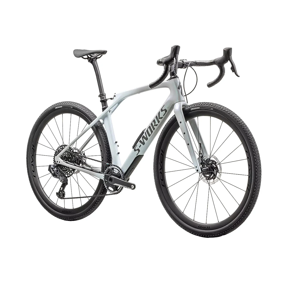 SPECIALIZED DIVERGE STR SWORKS Gravel Bike - DOVE GREY+EYRIS PEARL / MORNING MIST / EYRIS PEARL / SMOKE - Image 2