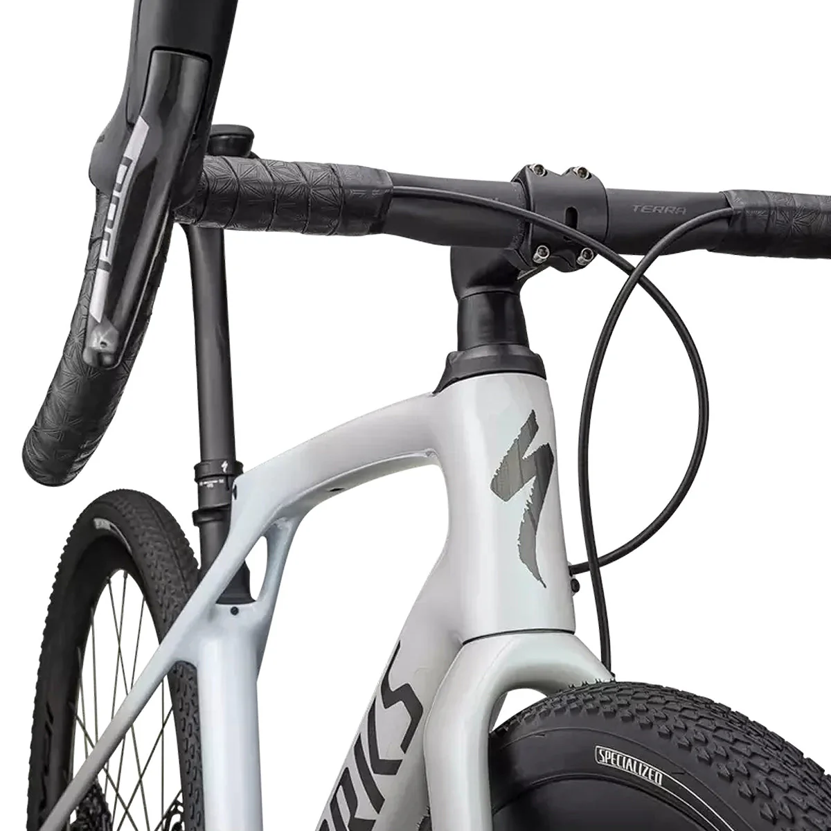SPECIALIZED DIVERGE STR SWORKS Gravel Bike - DOVE GREY+EYRIS PEARL / MORNING MIST / EYRIS PEARL / SMOKE - Image 4