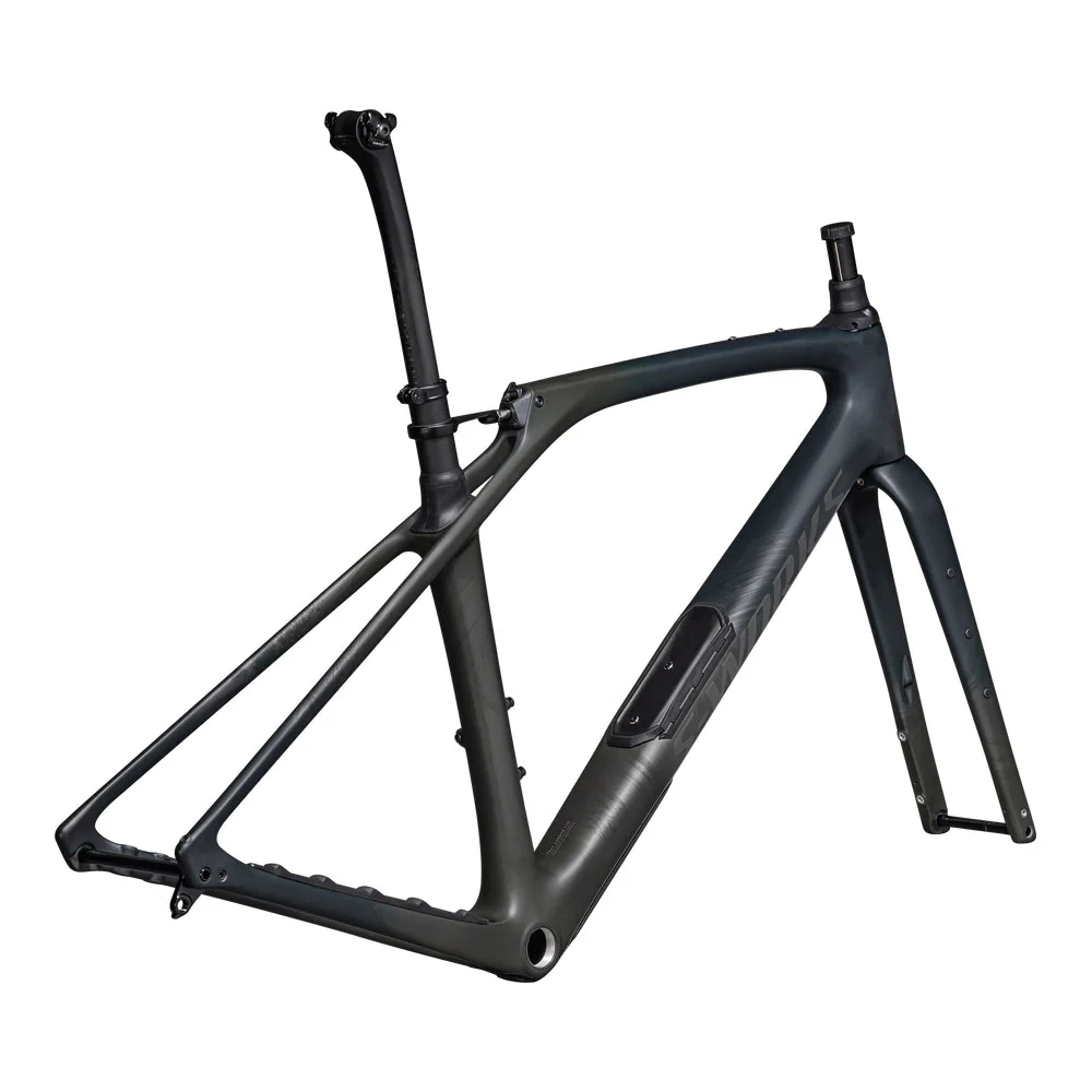 SPECIALIZED Diverge STR Sworks Frameset - Satin Forest Green/Dark Moss Green/Black Pearl - Image 3