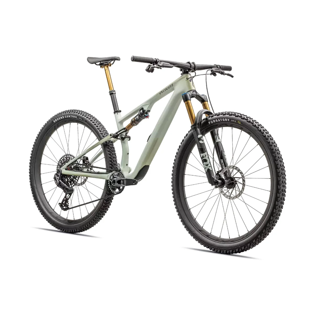 SPECIALIZED Epic 8 Evo Pro SRAM X0  Mountain Bike - Satin Forest Green/Spruce/Metallic Spruce - Image 2