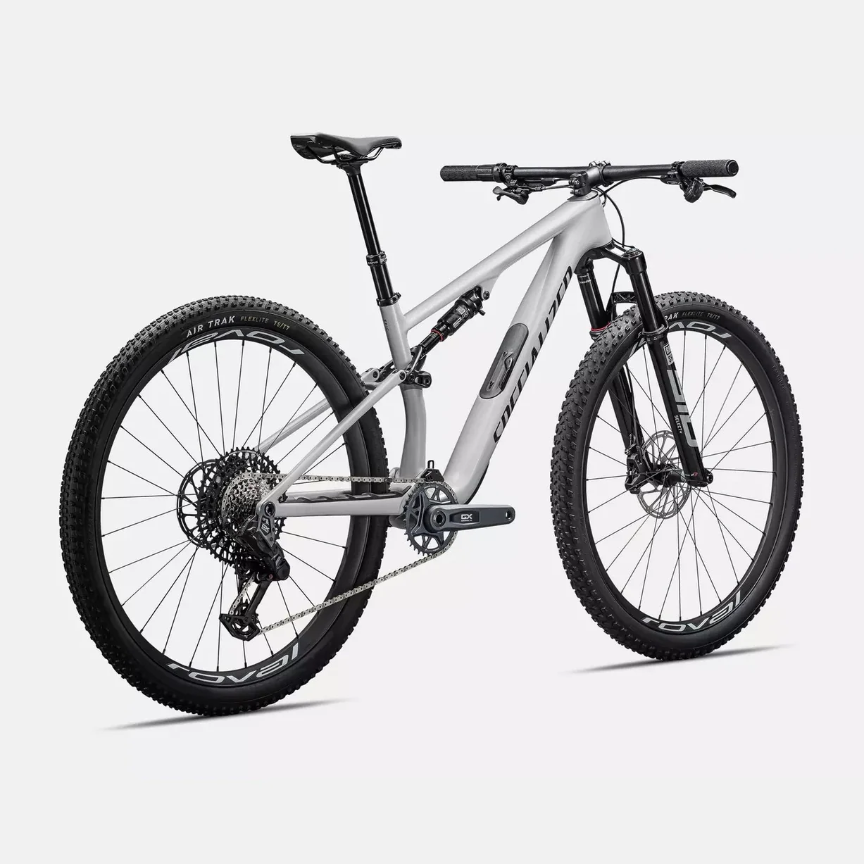 SPECIALIZED Epic 8 Expert 2026 Shimano GX Eagle AXS Mountain Bike - Gloss Dolomite Metallic / Obsidian - Image 3