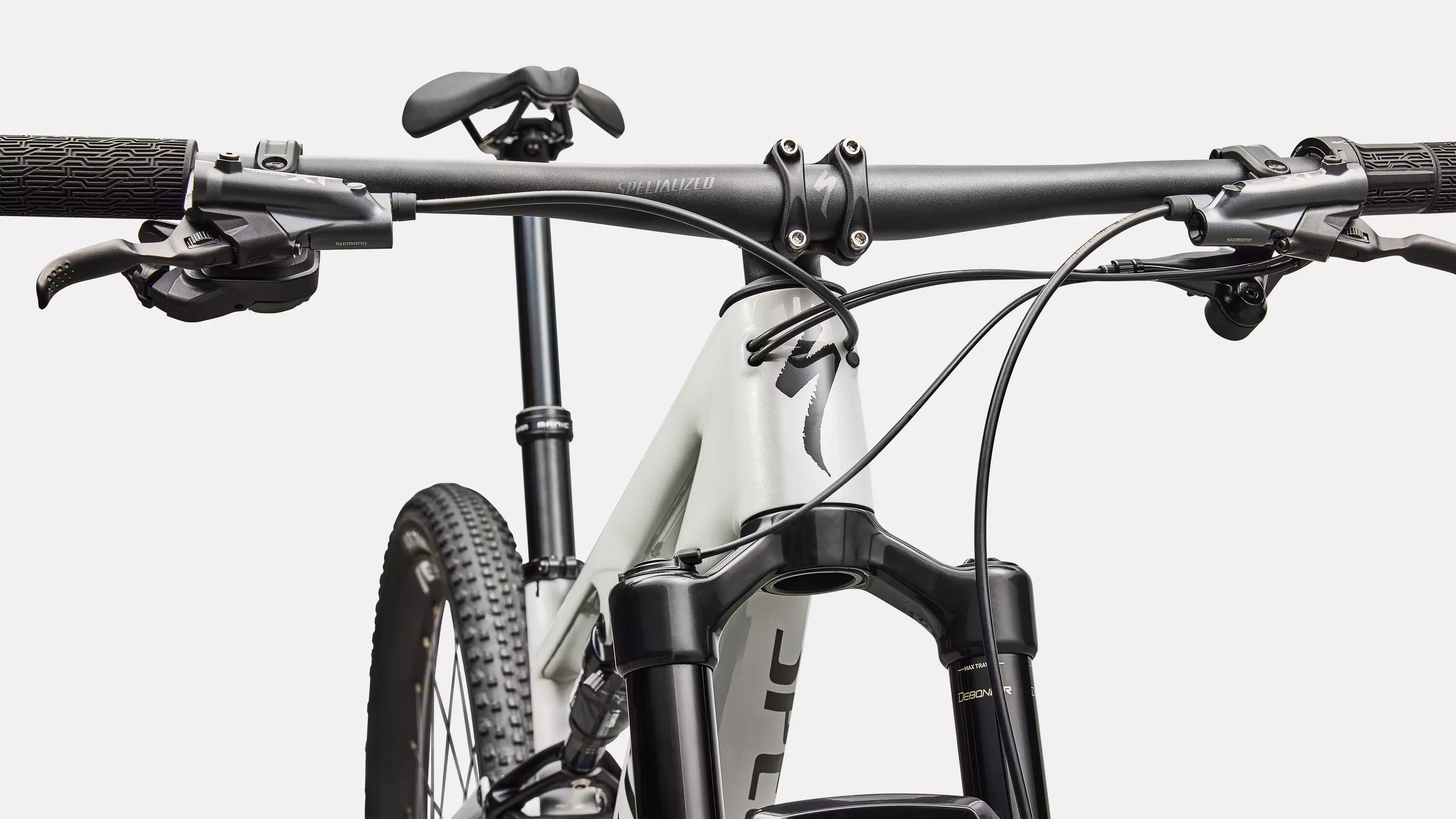SPECIALIZED Epic 8 Expert 2026 Shimano XT DI2 Mountain Bike - Gloss Dolomite Metallic / Obsidian - Image 4