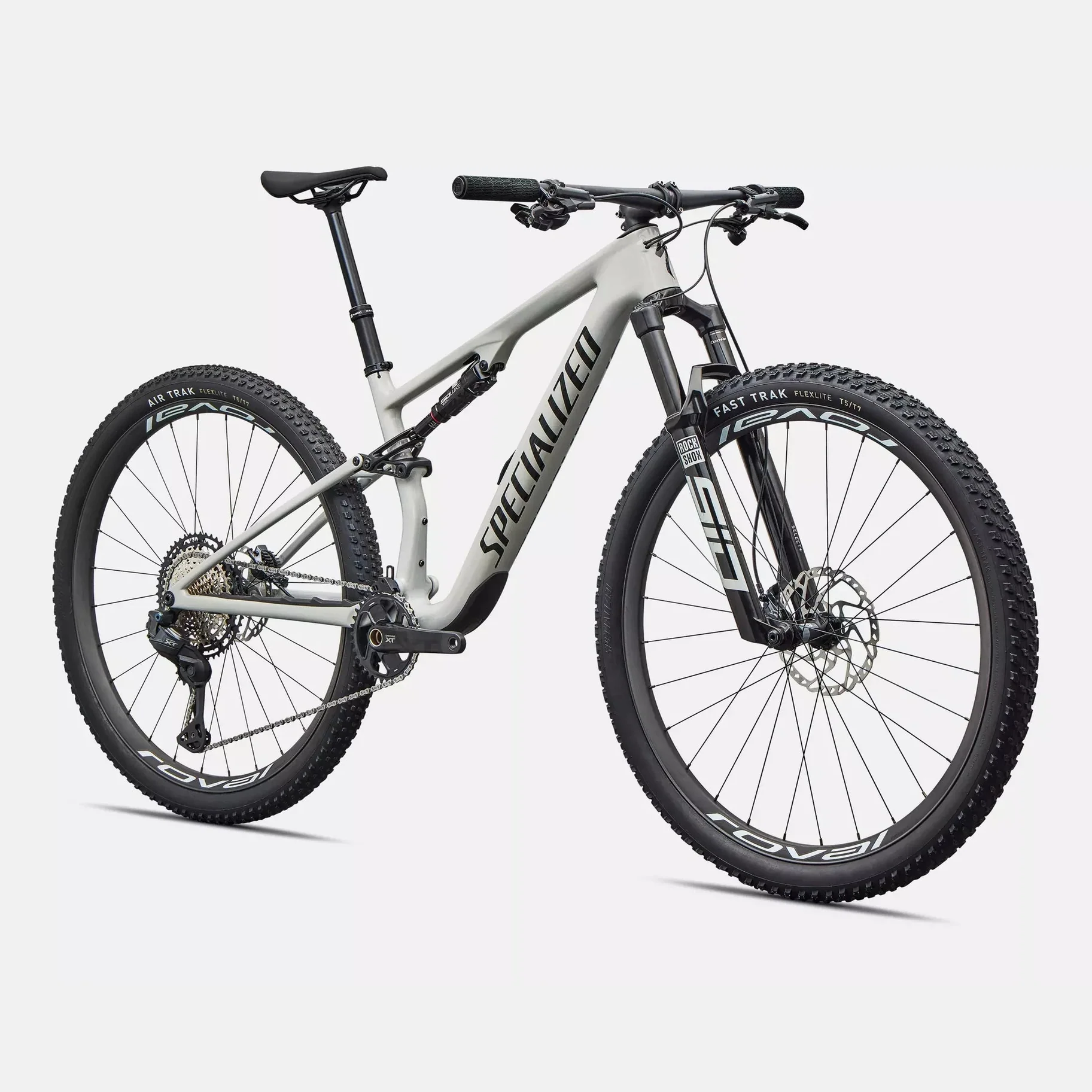SPECIALIZED Epic 8 Expert 2026 Shimano XT DI2 Mountain Bike - Gloss Dolomite Metallic / Obsidian - Image 5