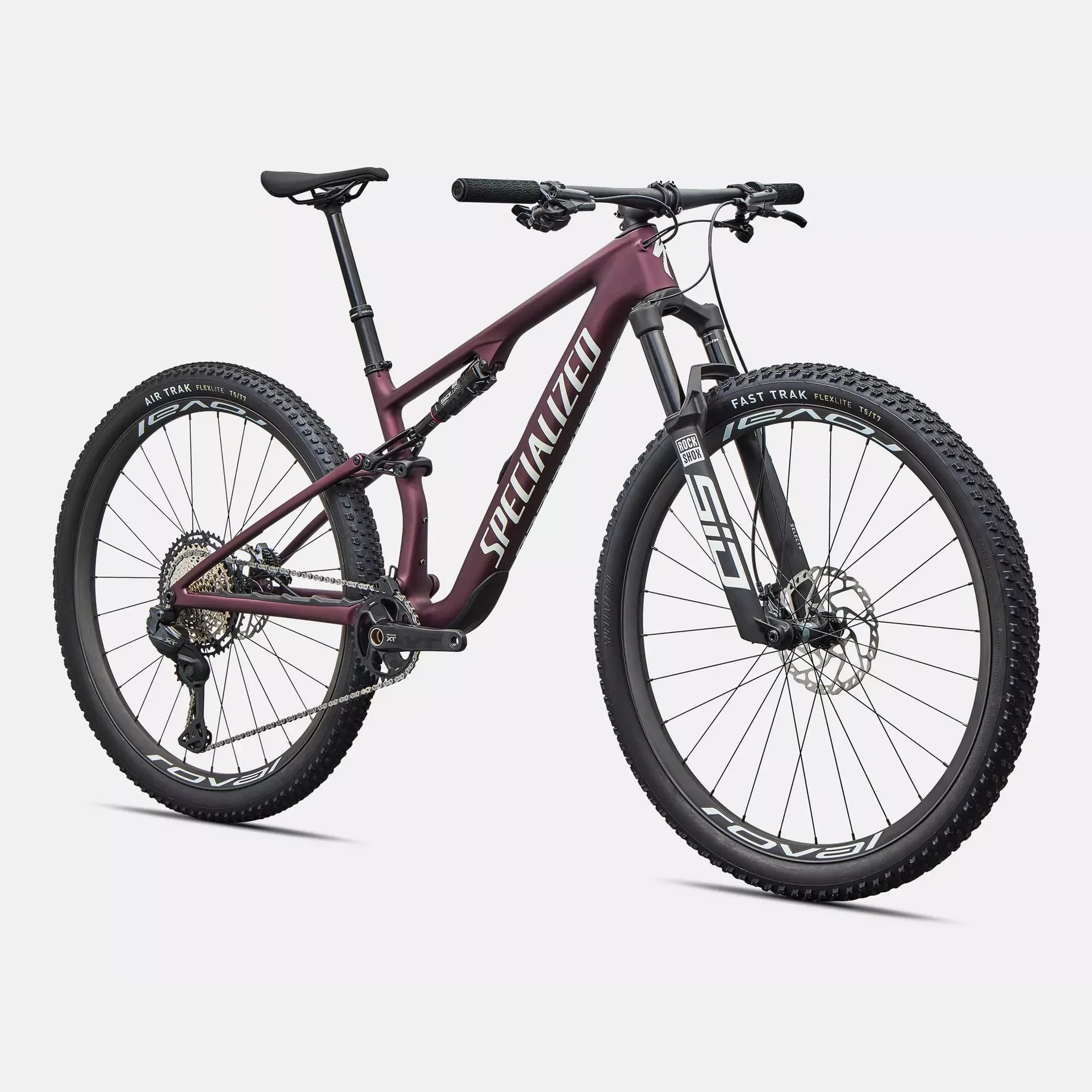SPECIALIZED Epic 8 Expert 2026 Shimano XT DI2 Mountain Bike - Satin Bordeaux Metallic / White - Image 4