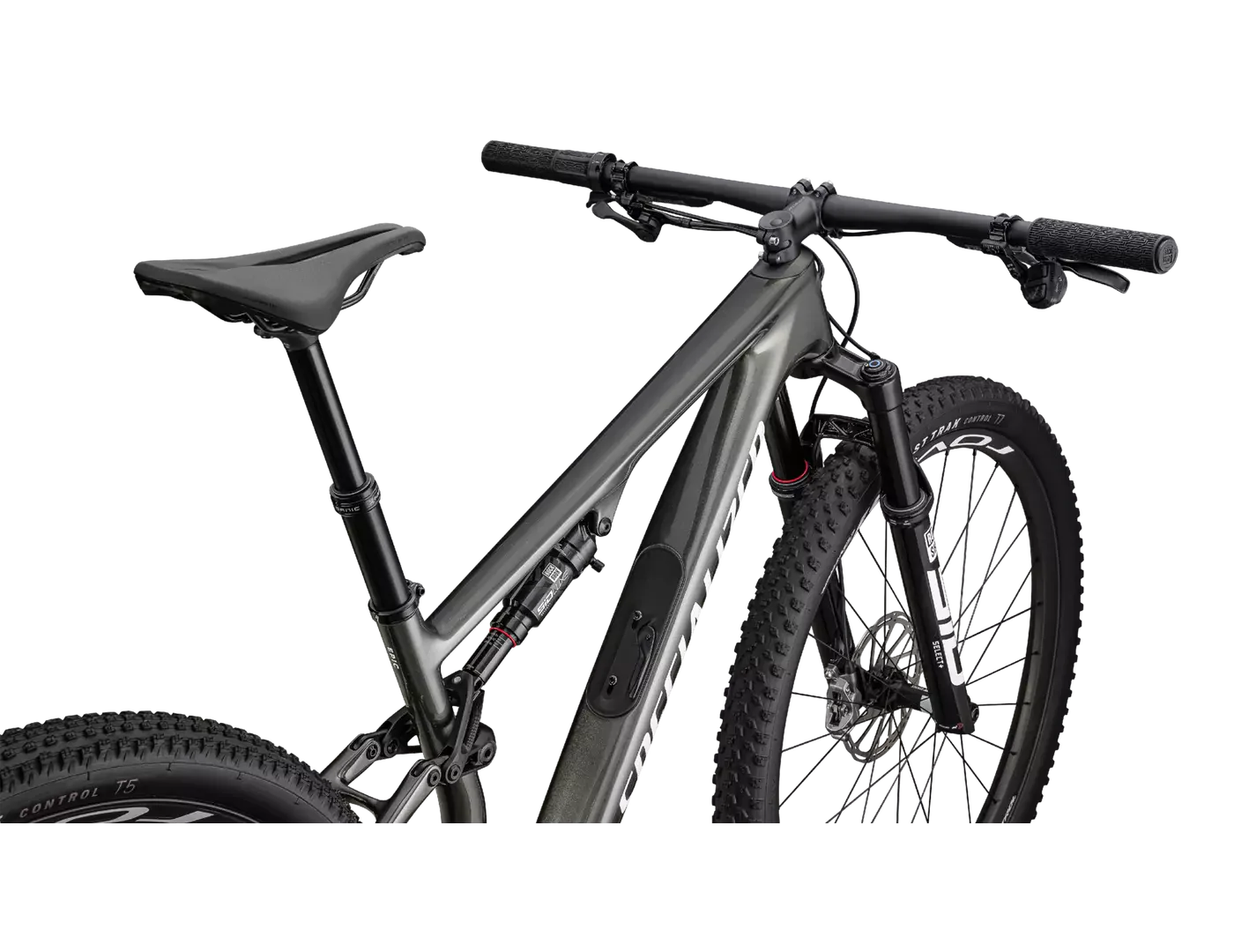 SPECIALIZED Epic 8 Expert SRAM GX AXS  Mountain Bike - Gloss Carbon/Black Pearl White - Image 3