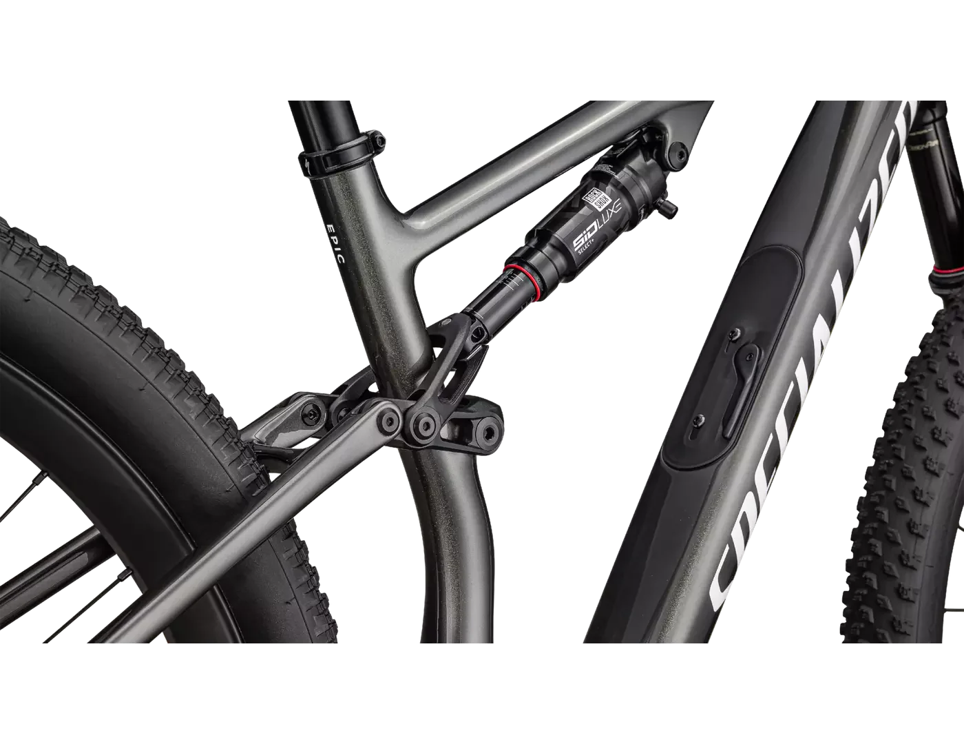 SPECIALIZED Epic 8 Expert SRAM GX AXS  Mountain Bike - Gloss Carbon/Black Pearl White - Image 5