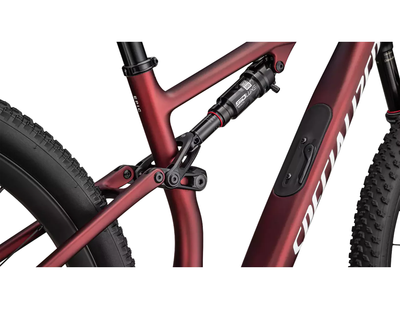 SPECIALIZED Epic 8 Expert SRAM GX AXS Mountain Bike - Satin/Redsky White - Image 5