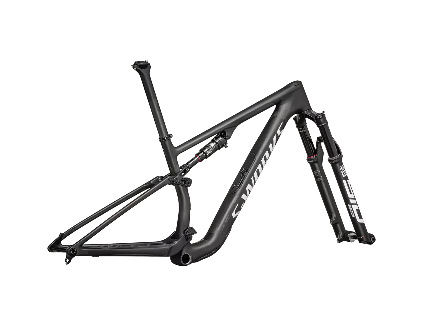 Specialized Epic 8 Mountain Bike Frameset - Satin Carbon/Metallic White Silver - Image 3