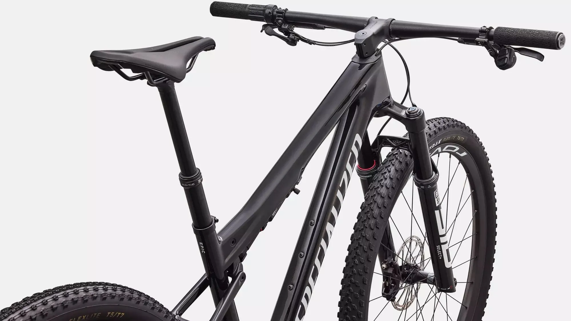 SPECIALIZED Epic 9 Expert Complete MTB - Gloss Carbon / White - Image 4
