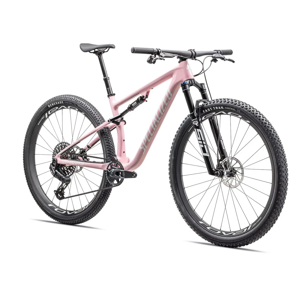 SPECIALIZED Epic Evo Pro LTD SRAM X0 AXS Mountain Bike  - Gloss Desert Rose / Metallic White Silver - Image 2