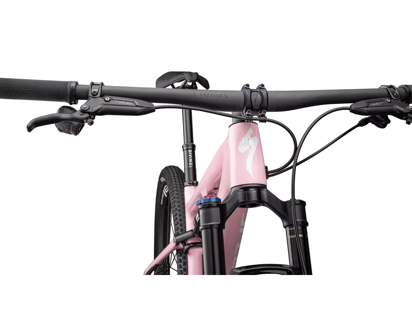 SPECIALIZED Epic Evo Pro LTD SRAM X0 AXS Mountain Bike  - Gloss Desert Rose / Metallic White Silver - Image 4