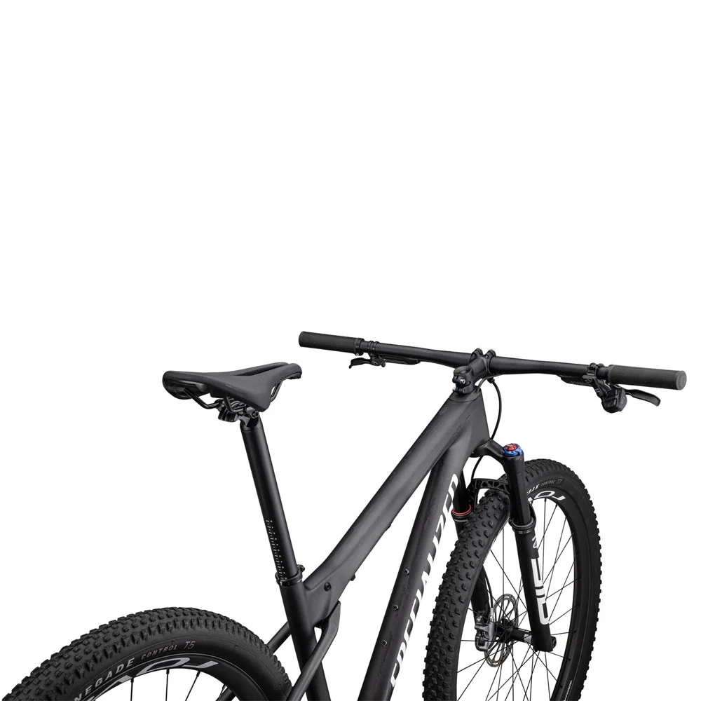 SPECIALIZED Epic WC Expert SRAM GX AXS  Mountain Bike - Satin Carbon / White / Pearl - Image 4