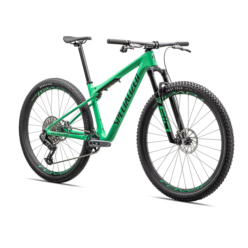 SPECIALIZED Epic WC Expert SRAM GX AXS  Mountain Bike - Gloss Electric Green / Forest Green Pearl - Image 2